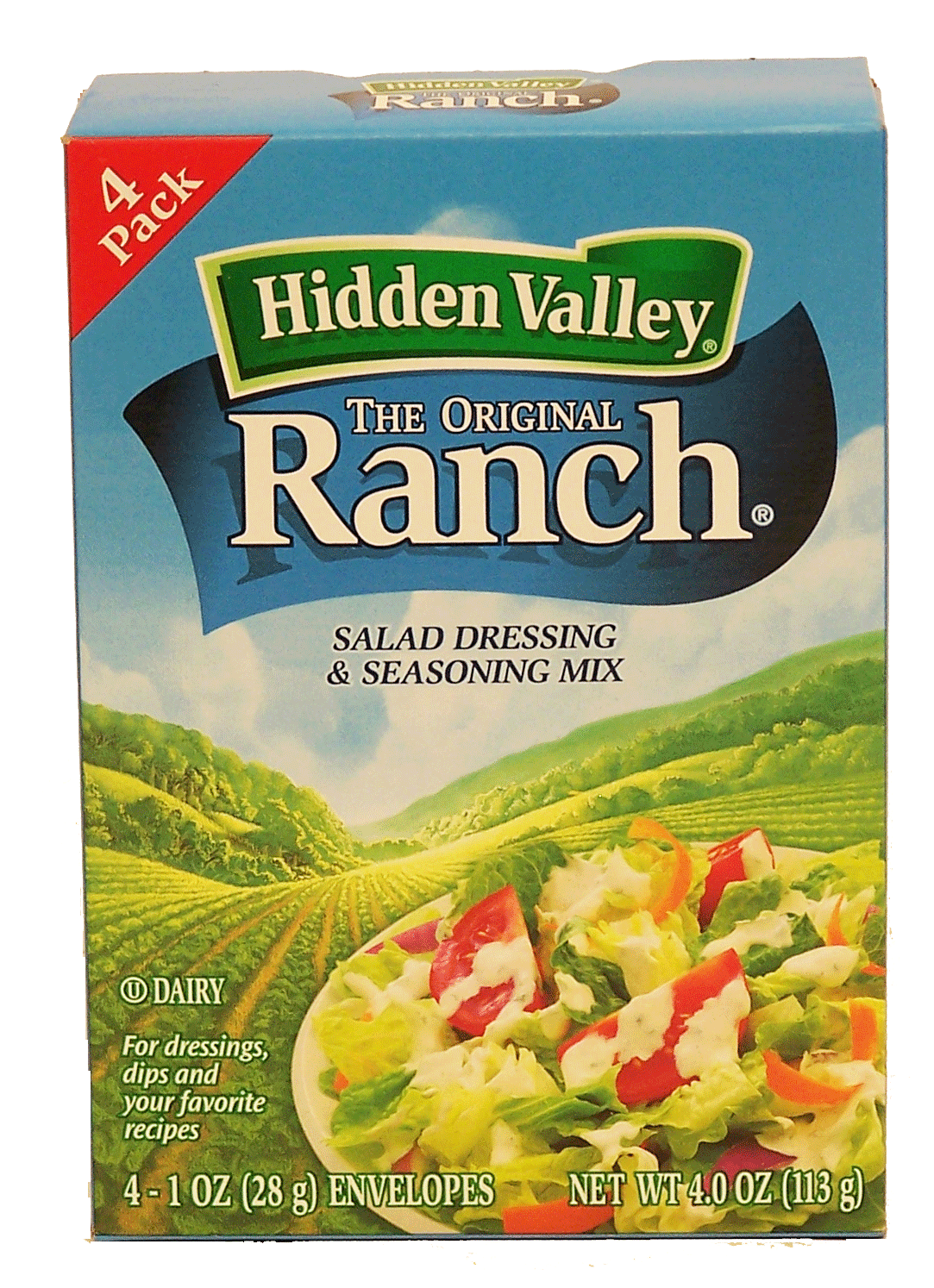 Hidden Valley  original ranch seasoning/salad dressing mix, 1oz packs Full-Size Picture